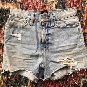 BDG girlfriend high rise denim shorts